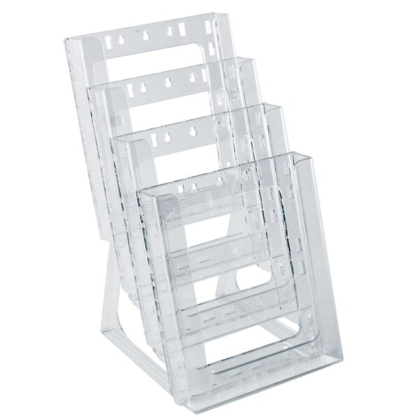 Four-tier Modular Letter Brochure Holder, PK2